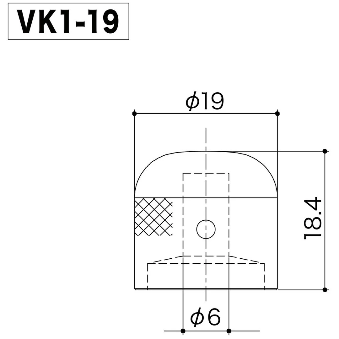 Ручка потенциометра Gotoh VK1-19 CK