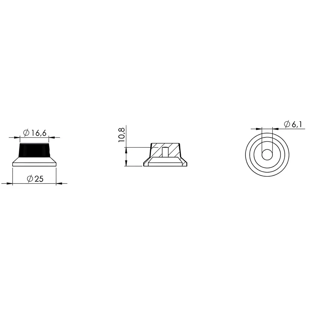 Ручки потенциометра Schaller 15010100 Nickel