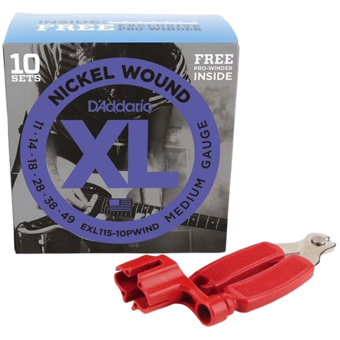 Струны для электрогитары D'Addario EXL115-10PWIND