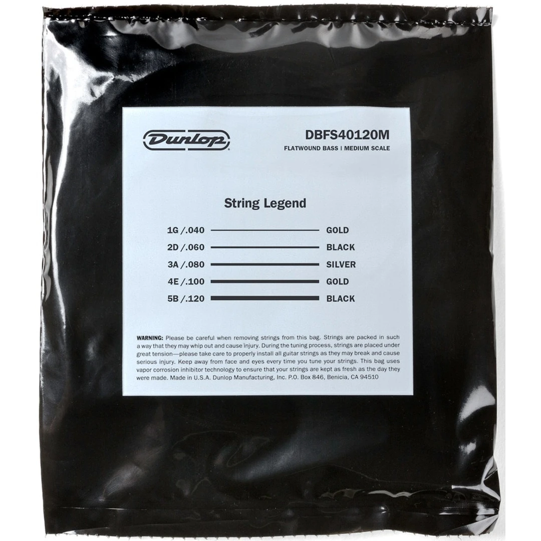 Струны для бас-гитары Dunlop DBFS40120M 40-120