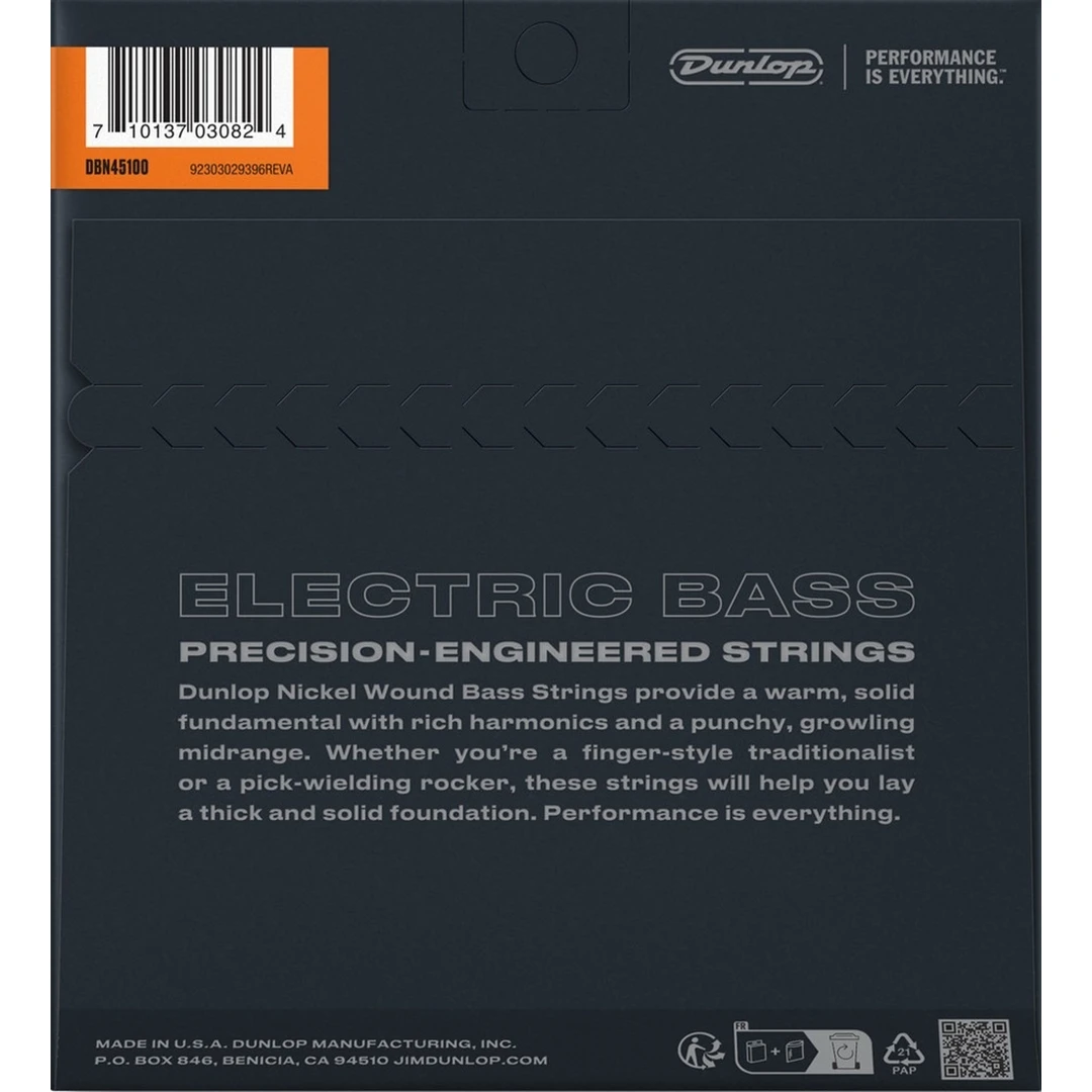 Струны для бас-гитары Dunlop DBN45100 45-100