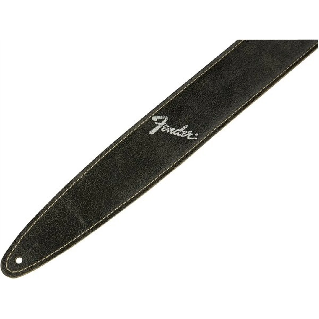 Ремень для гитары Fender 2" Distressed Leather Strap Black