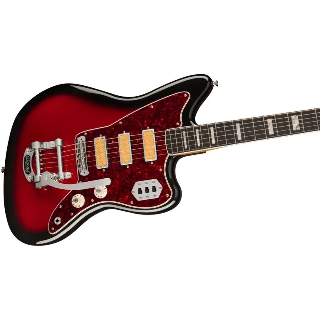 Электрогитара Fender Gold Foil Jazzmaster EB Candy Apple Burst