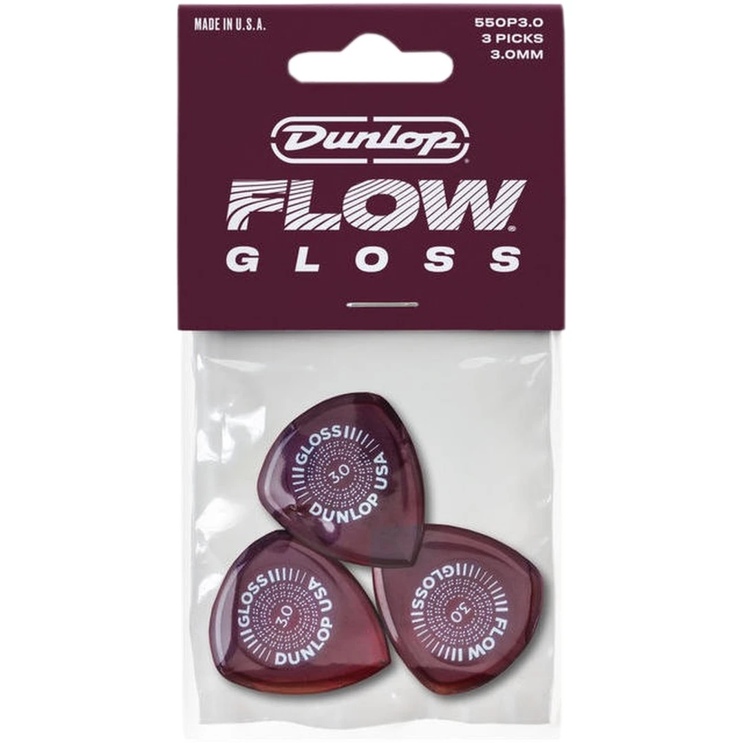 Набор медиаторов Dunlop 550P3.0 Flow Gloss 3.0