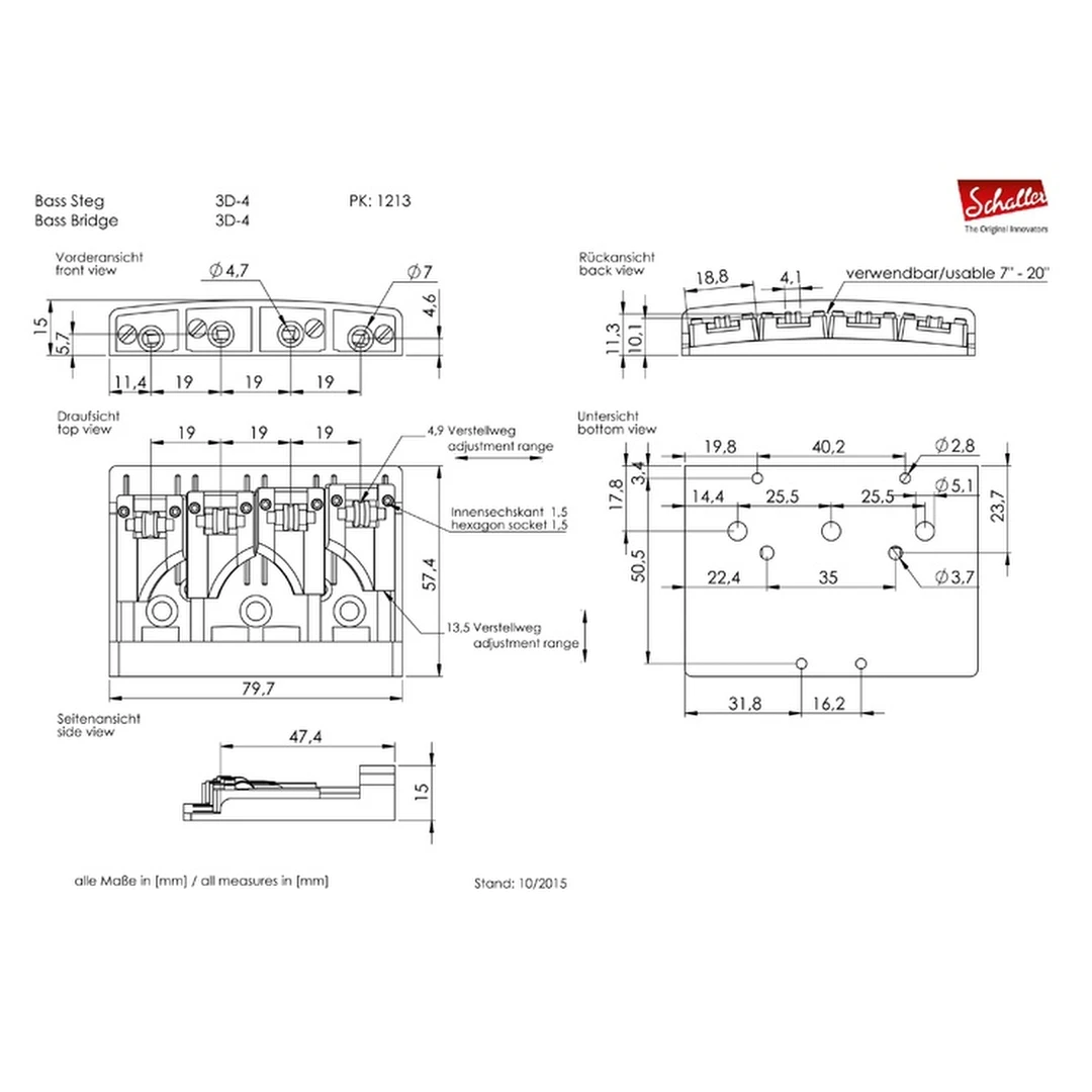 Бридж Schaller 3D-4 12130201