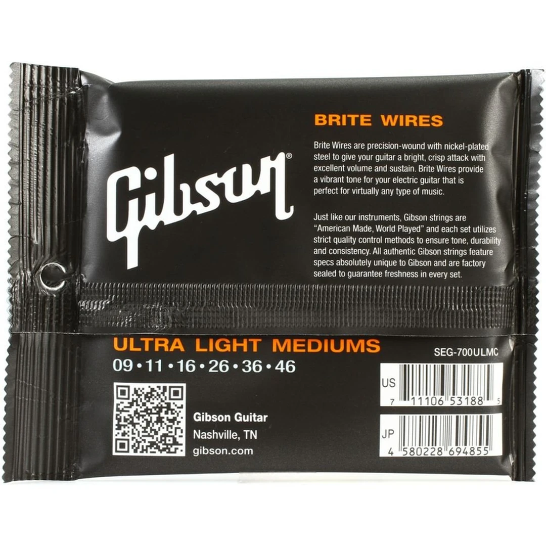 Струны для электрогитары Gibson SEG-700ULMC 9-46