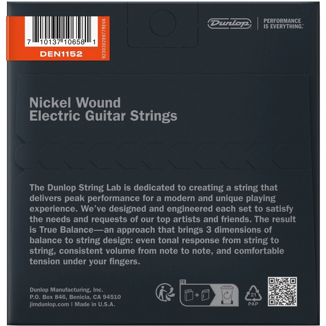 Струны для электрогитары Dunlop DEN1152 11-52