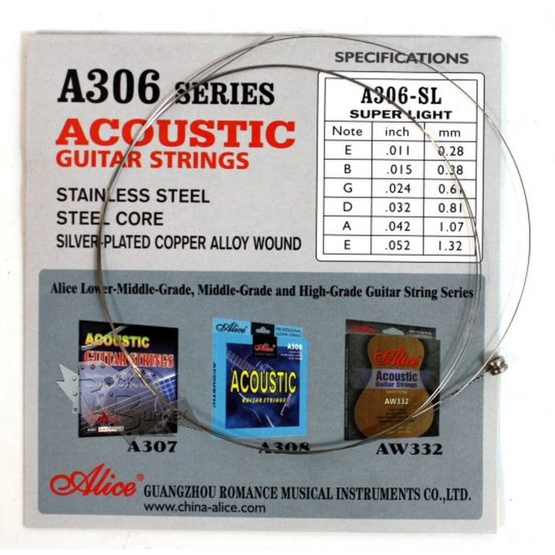 Струны для акустической гитары Alice A306-SL