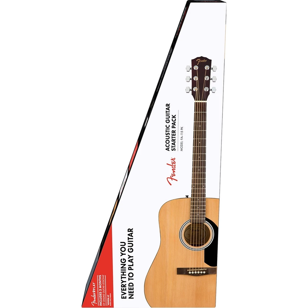 Гитарный набор Fender FA-115 Dreadnought Pack V2 WN Natural