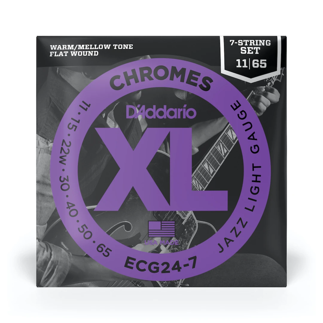 Струны для электрогитары D’Addario ECG24-7 11-65