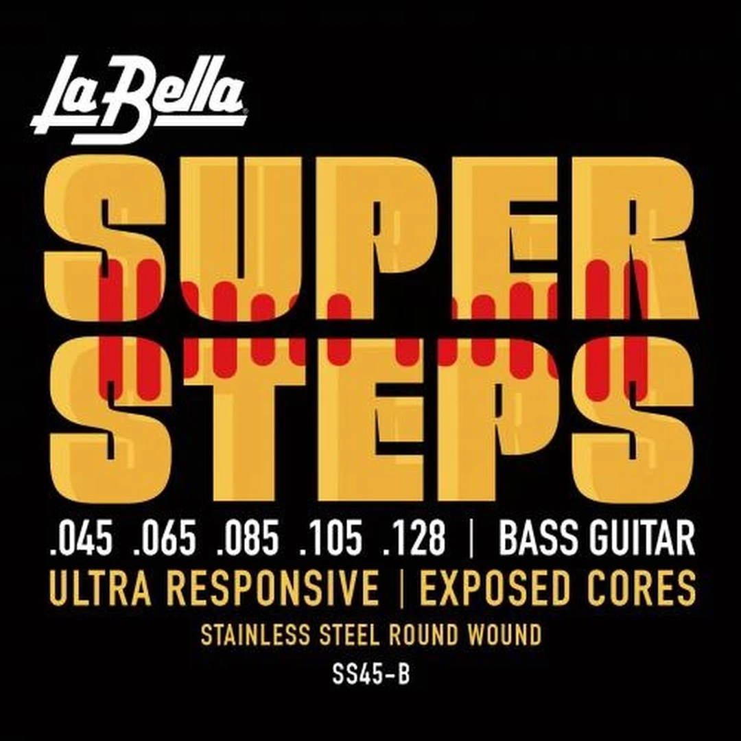 Струны для бас-гитары La Bella SS45-B 45-128