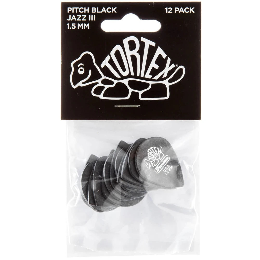 Набор медиаторов Dunlop 482P1.50 Tortex Pitch Black Jazz III