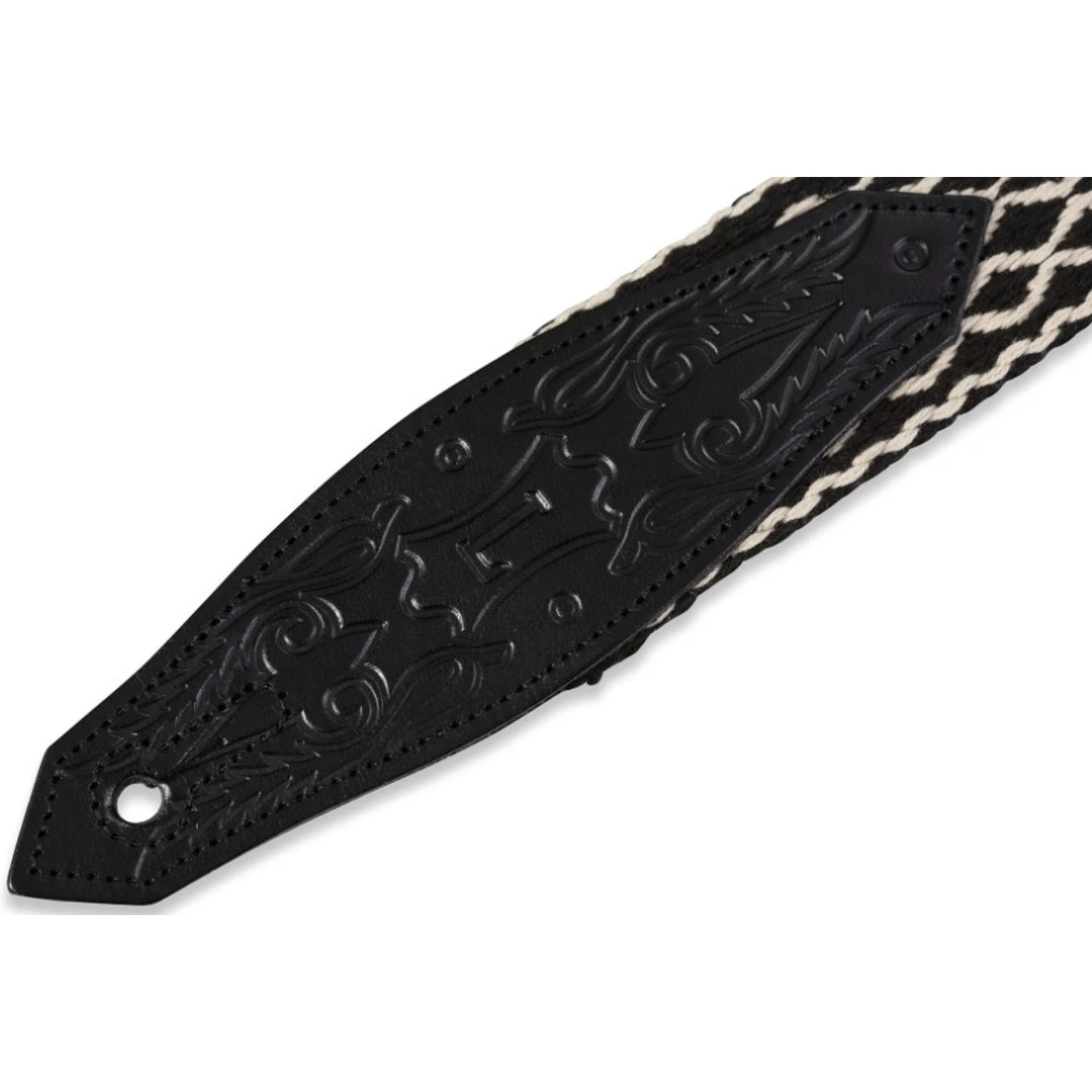 Ремень для гитары Levy's MSSC80-BLK/WHT